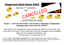 CANCELLED - Angarrack Duck Races 2022 CANCELLED Saturday 3rd September 2022 CANCELLED - Angarrack Duck Races 2022 CANCELLED Saturday 3rd September 2022